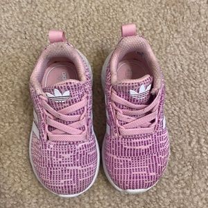 Toddler girl size 5 Adidas tennis shoes